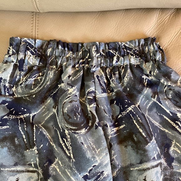 💐Vintage wide leg crop pant with abstract print - Picture 5 of 7